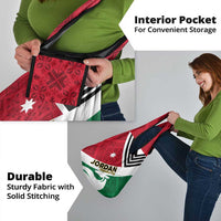 Jordan Independence Day Grocery Bag Jordanie Folk Pattern Flag Style