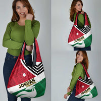 Jordan Independence Day Grocery Bag Jordanie Folk Pattern Flag Style