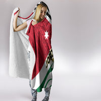 Jordan Independence Day Hooded Blanket Jordanie Folk Pattern Flag Style