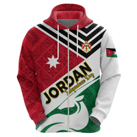 Jordan Independence Day Hoodie Jordanie Folk Pattern Flag Style - Wonder Print Shop