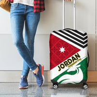 Jordan Independence Day Luggage Cover Jordanie Folk Pattern Flag Style - Wonder Print Shop