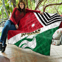Jordan Independence Day Quilt Jordanie Folk Pattern Flag Style - Wonder Print Shop
