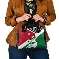 Jordan Independence Day Shoulder Handbag Jordanie Folk Pattern Flag Style