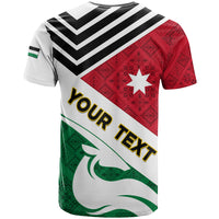 Jordan Independence Day T Shirt Jordanie Folk Pattern Flag Style - Wonder Print Shop