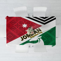 Jordan Independence Day Tablecloth Jordanie Folk Pattern Flag Style - Wonder Print Shop