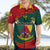 Personalised Cameroon Hawaiian Shirt Cameroun Coat Of Arms Mix African Pattern - Wonder Print Shop