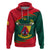 Personalised Cameroon Hoodie Cameroun Coat Of Arms Mix African Pattern - Wonder Print Shop
