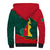 Personalised Cameroon Sherpa Hoodie Cameroun Coat Of Arms Mix African Pattern - Wonder Print Shop