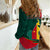 Personalised Cameroon Women Casual Shirt Cameroun Coat Of Arms Mix African Pattern - Wonder Print Shop