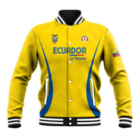 Custom Ecuador 2026 World Football Baseball Jacket La Tri Go Champion Yellow Edition
