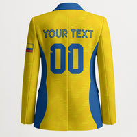 Custom Ecuador 2026 World Football Blazer La Tri Go Champion Yellow Edition