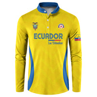 Custom Ecuador 2026 World Football Button Sweatshirt La Tri Go Champion Yellow Edition