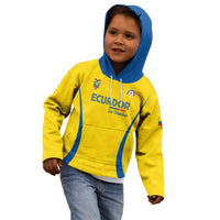 Custom Ecuador 2026 World Football Kid Hoodie La Tri Go Champion Yellow Edition