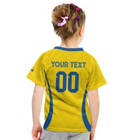 Custom Ecuador 2026 World Football Kid T Shirt La Tri Go Champion Yellow Edition