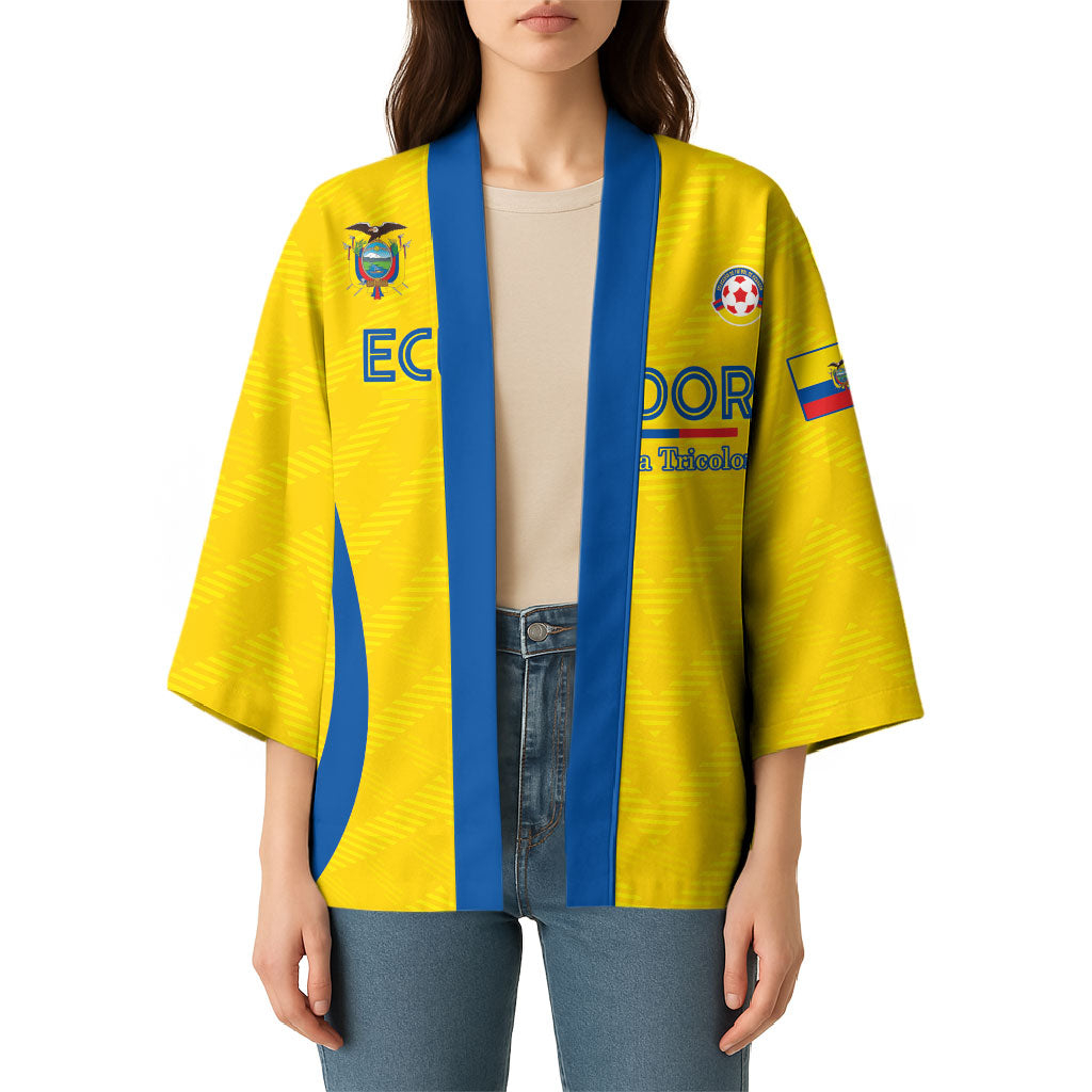Custom Ecuador 2026 World Football Kimono La Tri Go Champion Yellow Edition