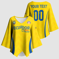 Custom Ecuador 2026 World Football Kimono Sleeve Blouse La Tri Go Champion Yellow Edition