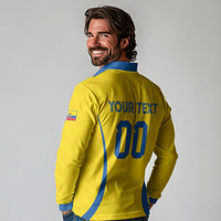 Custom Ecuador 2026 World Football Long Sleeve Polo Shirt La Tri Go Champion Yellow Edition
