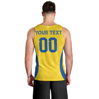 Custom Ecuador 2026 World Football Men Tank Top La Tri Go Champion Yellow Edition