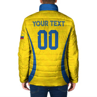 Custom Ecuador 2026 World Football Padded Jacket La Tri Go Champion Yellow Edition