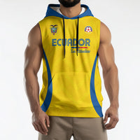 Custom Ecuador 2026 World Football Sleeveless Hoodie La Tri Go Champion Yellow Edition