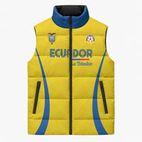 Custom Ecuador 2026 World Football Sleeveless Puffer Jacket La Tri Go Champion Yellow Edition