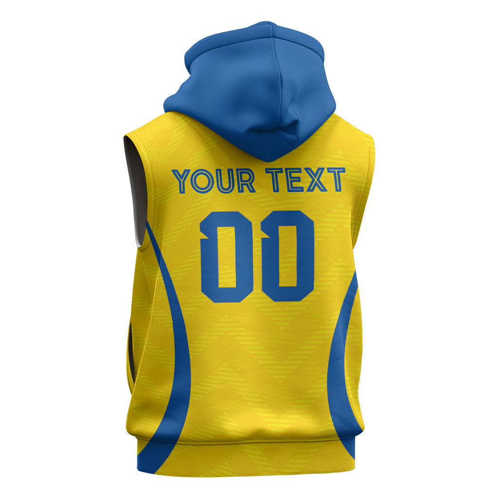 Custom Ecuador 2026 World Football Sleeveless Zip Hoodie La Tri Go Champion Yellow Edition