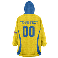 Custom Ecuador 2026 World Football Wearable Blanket Hoodie La Tri Go Champion Yellow Edition