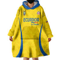 Custom Ecuador 2026 World Football Wearable Blanket Hoodie La Tri Go Champion Yellow Edition
