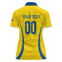 Custom Ecuador 2026 World Football Women Polo Shirt La Tri Go Champion Yellow Edition