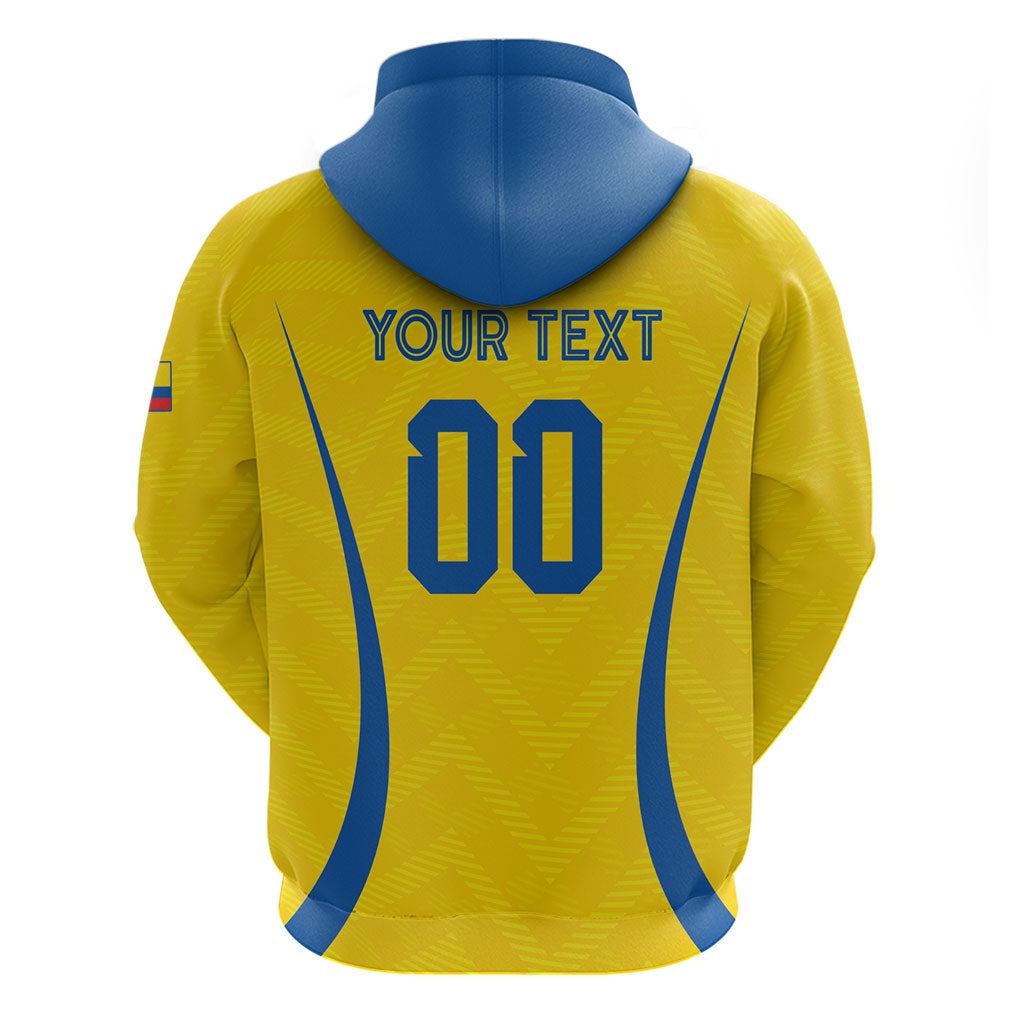 Custom Ecuador 2026 World Football Zip Hoodie La Tri Go Champion Yellow Edition