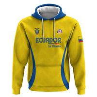 Custom Ecuador 2026 World Football Zip Hoodie La Tri Go Champion Yellow Edition