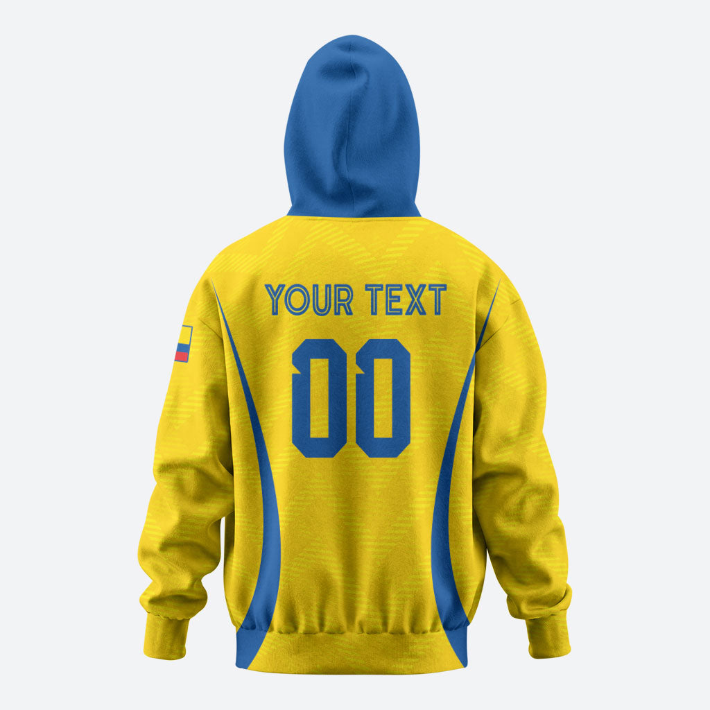 Custom Ecuador 2026 World Football Zip Hoodie La Tri Go Champion Yellow Edition