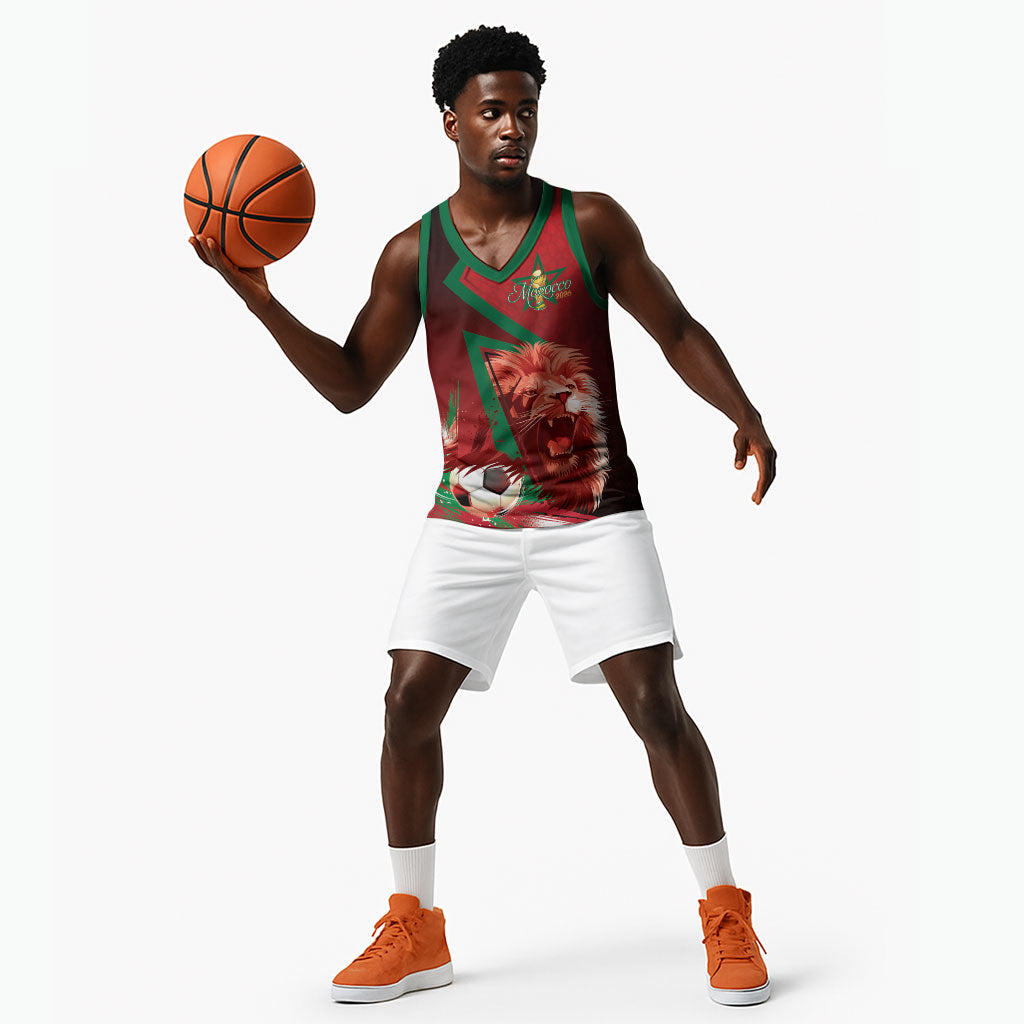 Custom Morocco 2026 World Football Basketball Jersey Together for One Goal Champions