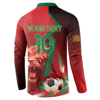 Custom Morocco 2026 World Football Button Sweatshirt Together for One Goal Champions