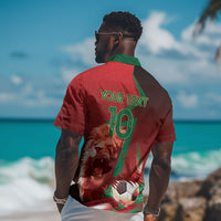 Custom Morocco 2026 World Football Hawaiian Shirt Together for One Goal Champions