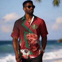 Custom Morocco 2026 World Football Hawaiian Shirt Together for One Goal Champions LT01