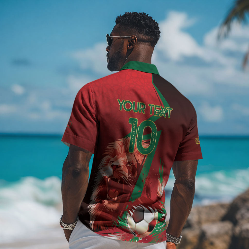 Custom Morocco 2026 World Football Hawaiian Shirt Together for One Goal Champions LT01