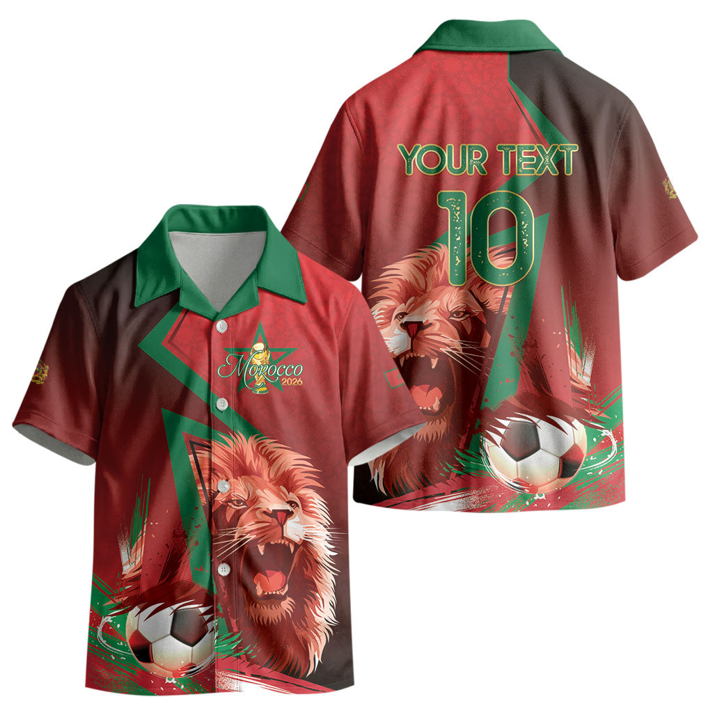 Custom Morocco 2026 World Football Kid Hawaiian Shirt Together for One Goal Champions LT01