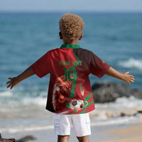Custom Morocco 2026 World Football Kid Hawaiian Shirt Together for One Goal Champions LT01