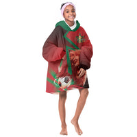 Custom Morocco 2026 World Football Kid Wearable Blanket Hoodie Together for One Goal Champions