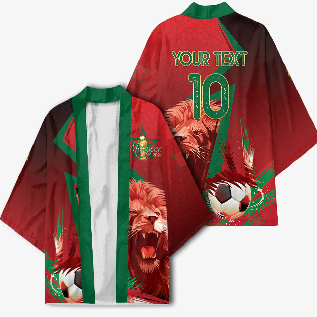 Custom Morocco 2026 World Football Kimono Together for One Goal Champions