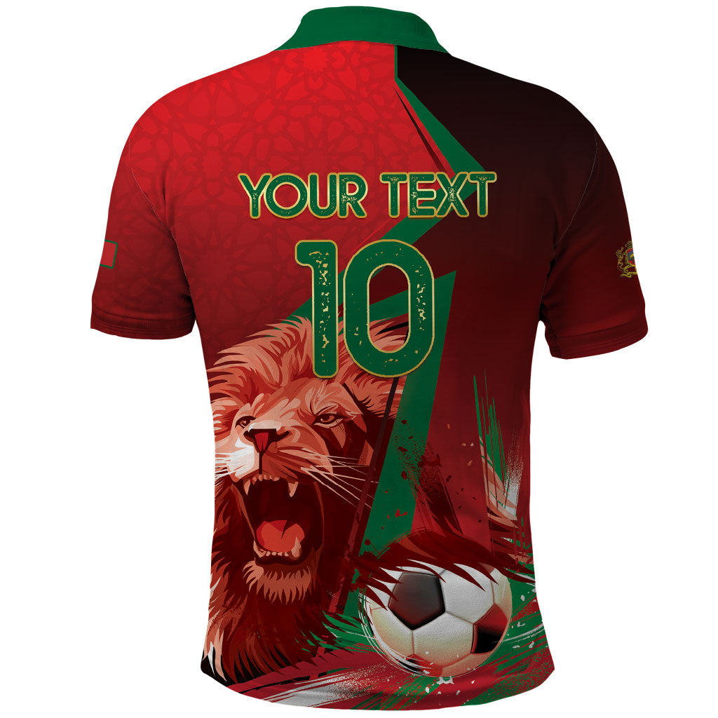 Custom Morocco 2026 World Football Polo Shirt Together for One Goal Champions