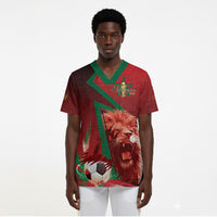 Custom Morocco 2026 World Football Scrub Top Together for One Goal Champions
