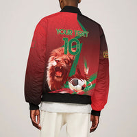 Custom Morocco 2026 World Football Sleeve Zip Bomber Jacket Together for One Goal Champions