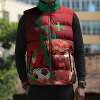 Custom Morocco 2026 World Football Sleeveless Puffer Jacket Together for One Goal Champions