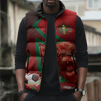 Custom Morocco 2026 World Football Sleeveless Puffer Jacket Together for One Goal Champions