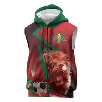 Custom Morocco 2026 World Football Sleeveless Zip Hoodie Together for One Goal Champions