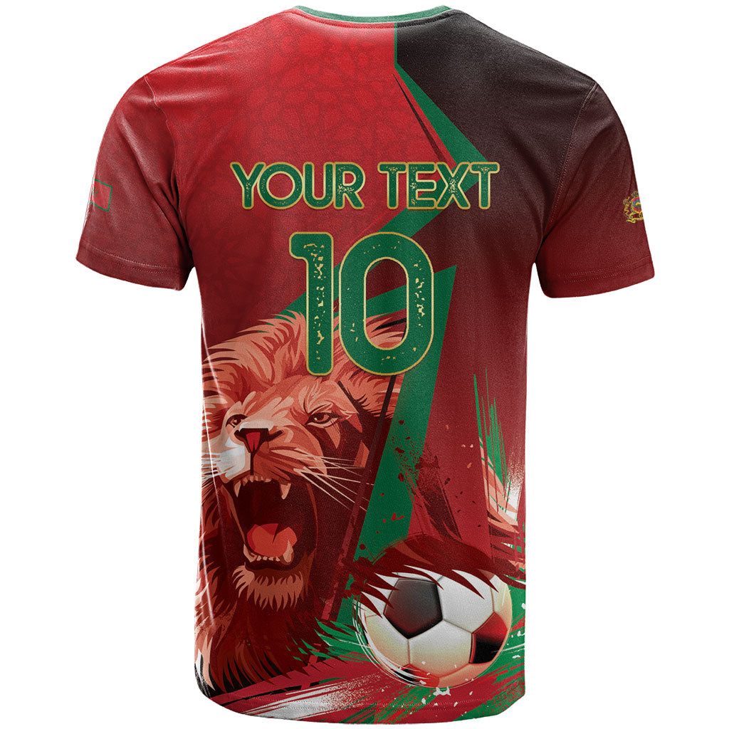 Custom Morocco 2026 World Football T shirt Together for One Goal Champions