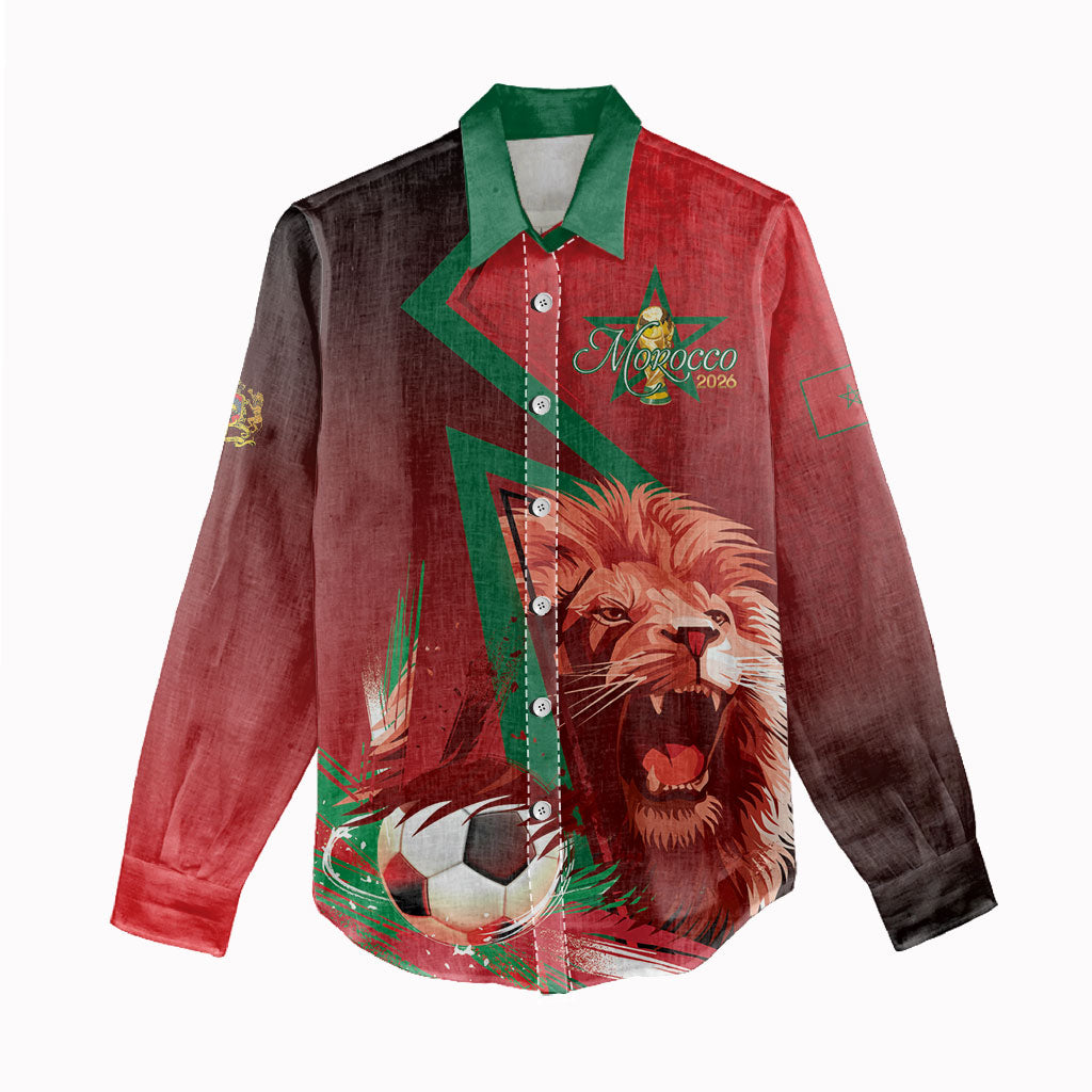 Custom Morocco 2026 World Football Women Casual Shirt Together for One Goal Champions