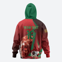 Custom Morocco 2026 World Football Zip Hoodie Together for One Goal Champions